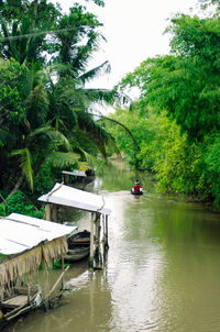 Boats in river