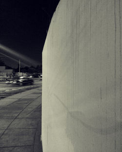 View of road at night