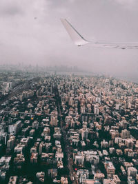 Aerial view of mumbai city