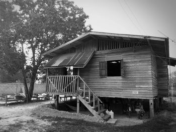 Built structure with trees in background