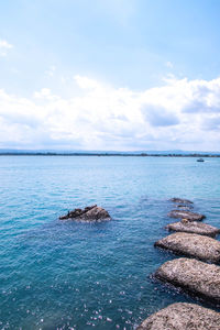 Scenic view of sea against sky