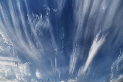 Low angle view of dramatic sky