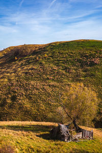 Mountains in the fall season, paltinis area, sibiu county, romania