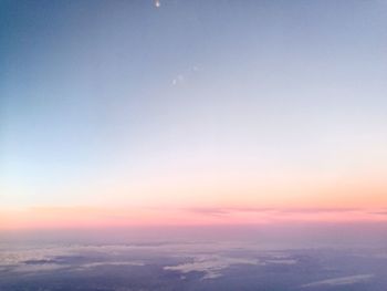 Scenic view of sky during sunset