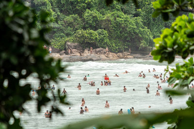 Group of people in the sea