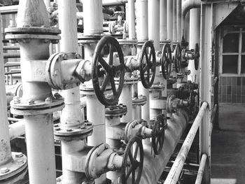 Close-up of metallic structure