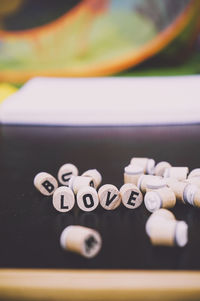 Close-up of pills