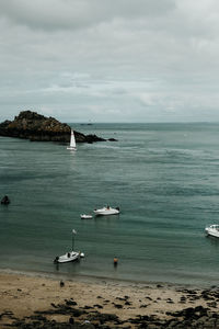 Scenic view of sea against sky