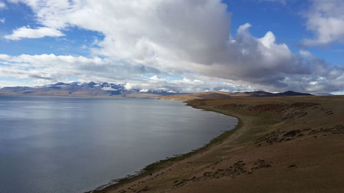 Panoramic view of beach against sky