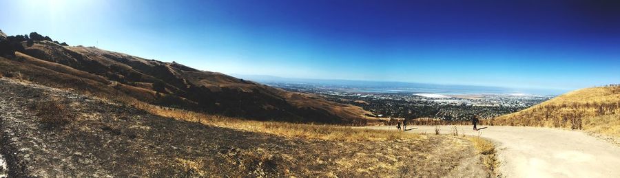 Scenic view of landscape against clear sky