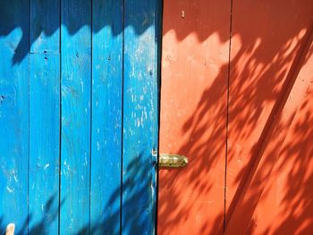 Close-up of wooden door