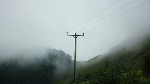 Scenic view of landscape against cloudy sky