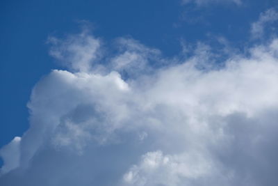 Low angle view of clouds in sky