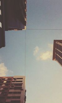 Low angle view of modern building against sky