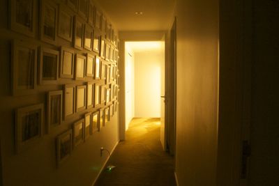 Empty corridor of building