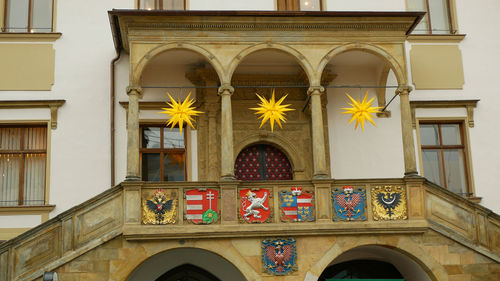 Low angle view of ornate building