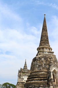 View of temple building against sky