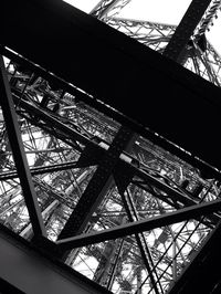 Low angle view of eiffel tower