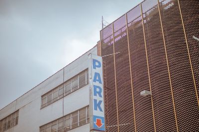 Low angle view of building against sky