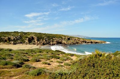 Scenic view of sea against sky