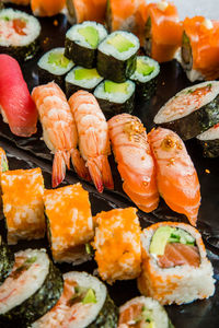 Close-up of sushi