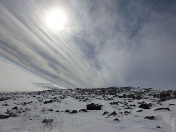 Hot sky and cold earth