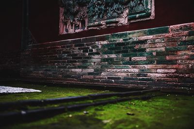 Close-up of brick wall