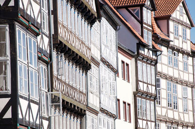 Low angle view of buildings in city