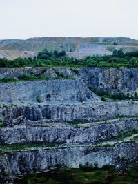 Scenic view of landscape against clear sky