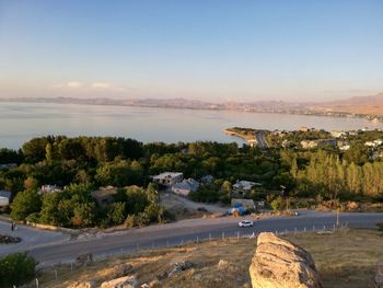 Scenic view of city against sky