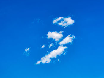 Low angle view of blue sky