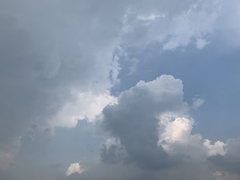 Low angle view of clouds in sky