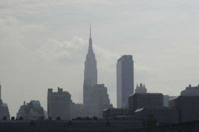 Buildings in city against sky