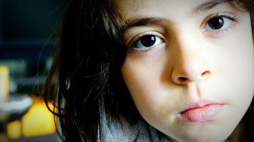 Close-up portrait of girl