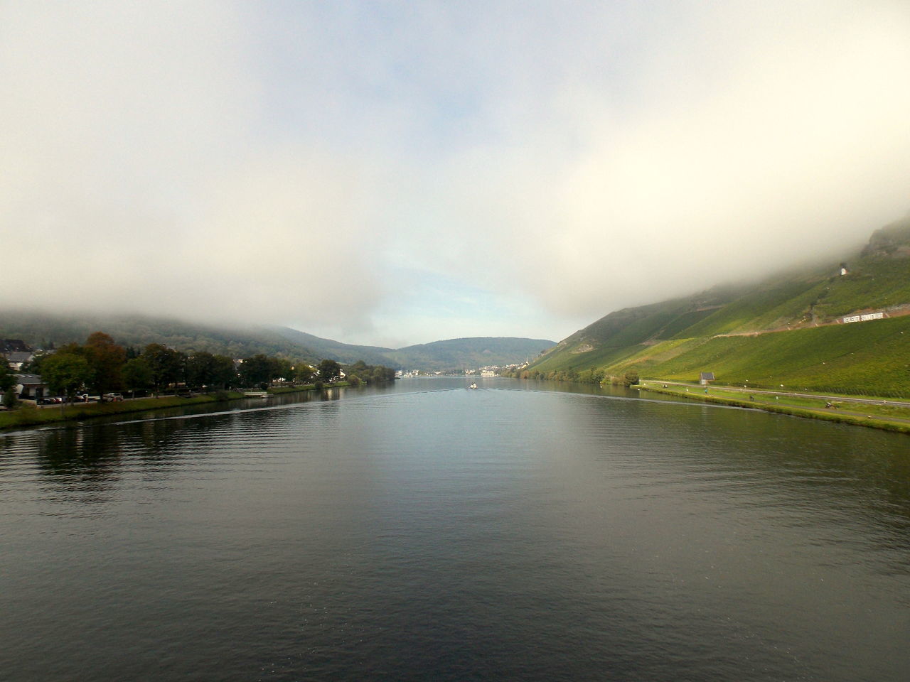 The mosel by bernkastel-kues