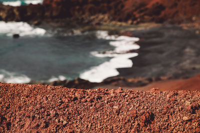 Close-up of rocks on land