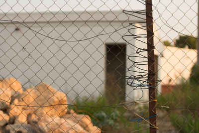 Close-up of chainlink fence