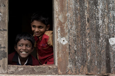 Portrait of two boys