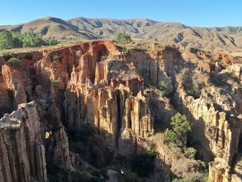 View of rock formations