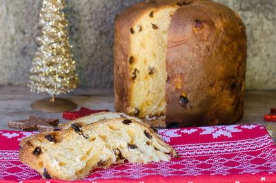 Close-up of cake