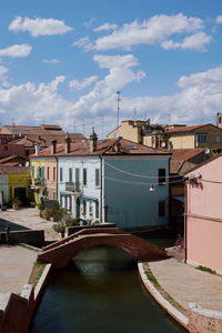 View of built structures against sky