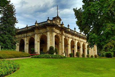 Low angle view of historical building