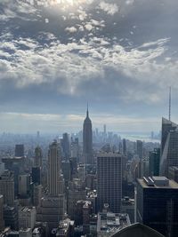 Aerial view of buildings in city