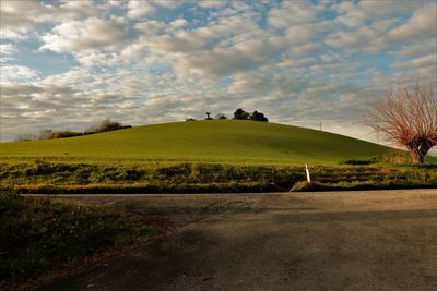Scenic view of landscape against sky