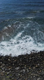 Scenic view of sea waves