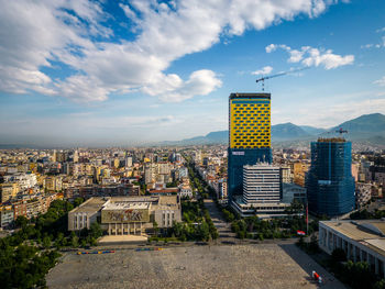 Cityscape against sky
