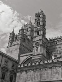 Low angle view of historical building against sky