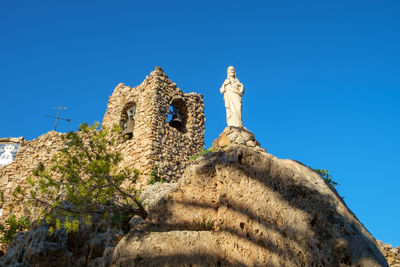 A chapel in mijas, costa del sol, spain. sanctuary of the virgin of the rock.