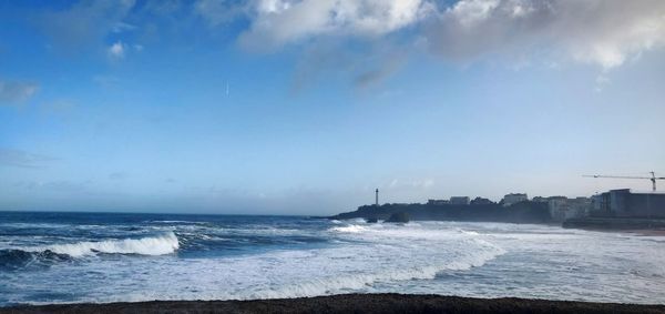 Scenic view of sea against sky