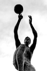 Low angle view of statue